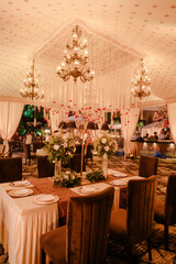 Beautiful romantic elegant wedding decor