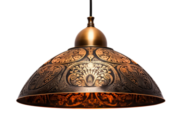 Pendant ceiling lamp shade, cut out