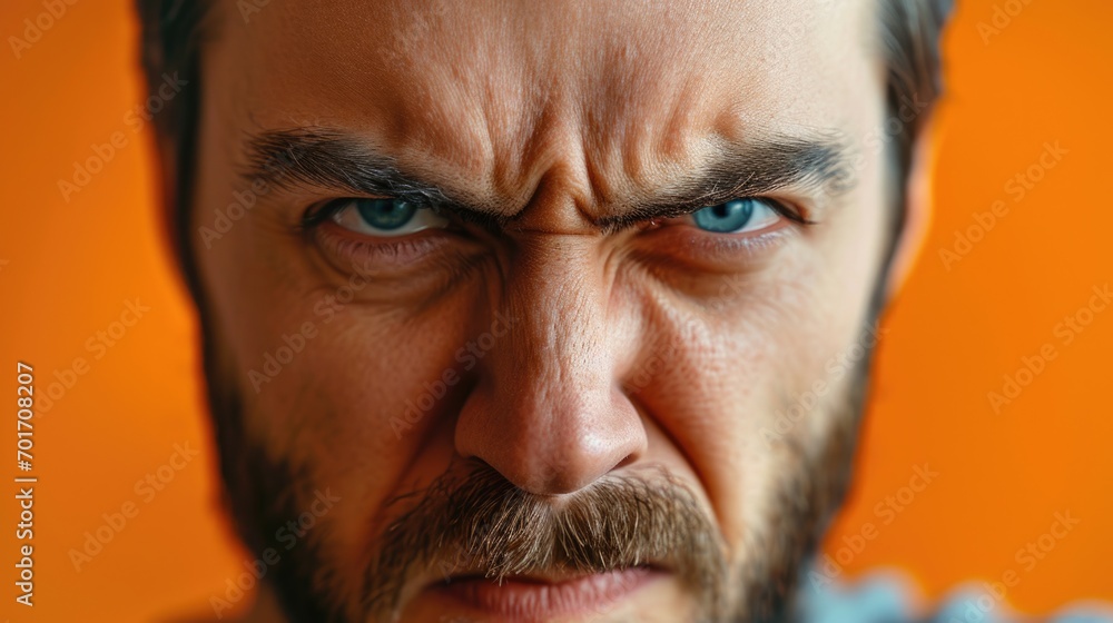 Aufkleber A close-up photograph of a man with a beard. This versatile image can be used in a variety of projects