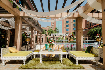 Beautiful romantic elegant wedding decor