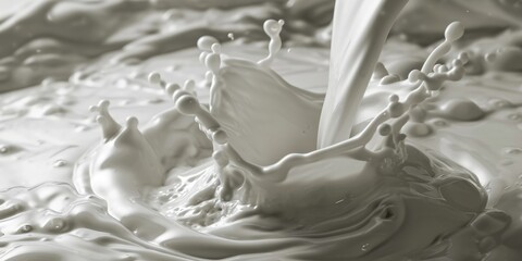 Close up of liquid being poured into a bowl. Versatile image for various uses