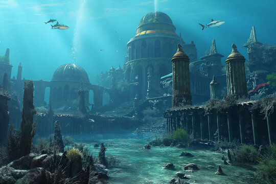 underwater ruins, Atlantis