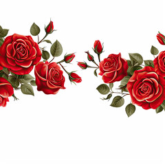 Red roses, valentines background,