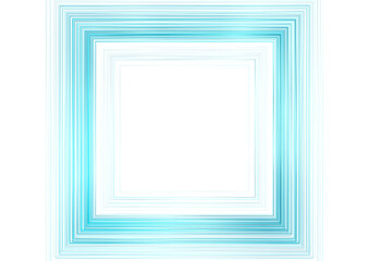 Blue white minimal linear square abstract futuristic tech background. Vector digital art design