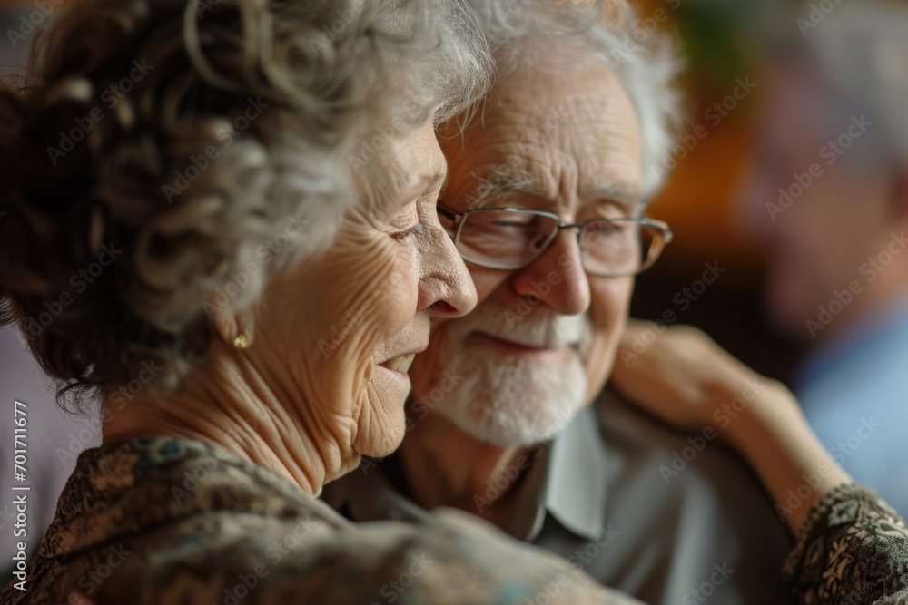 Poster a man and a woman are seen looking at a cell phone. this image can be used to depict modern communic