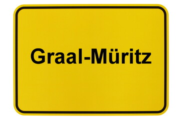 Illustration eines Ortsschildes der Gemeinde Graal-Müritz in Mecklenburg-Vorpommern