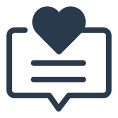 Love Chat Icon for Sweet Conversations