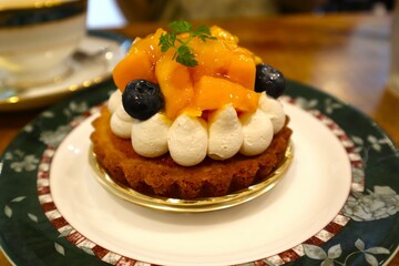 マンゴーのタルト