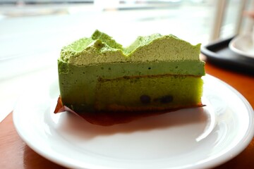 抹茶のケーキ