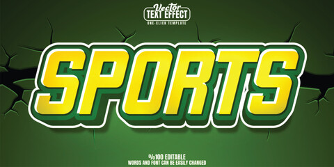 Sport editable text effect, customizable football and soccer 3D font style