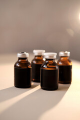 Several bottles for injections