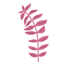 Botanical plant leaves