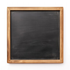 Blank chalkboard in wooden frame 

