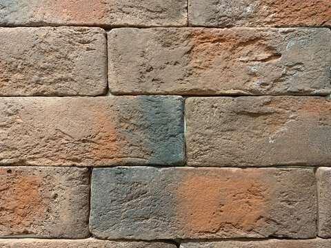 background of burnt bricks, masonry, road, wall. High quality photo