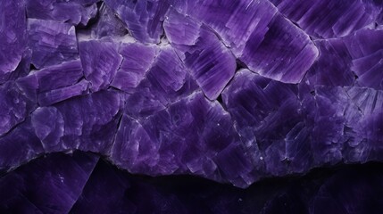 A close-up shot of a purple amethyst texture that is reflected in the light. - obrazy, fototapety, plakaty