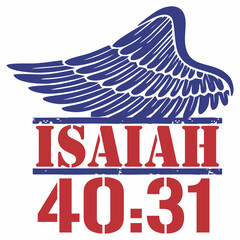Bible isaiah 40:31 illustration art