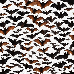 Seamless pattern with bats