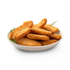 fried chicken wings on isolate transparency background, PNG