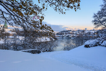 River Nidelva in Trondheim, Norway