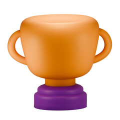 Trophy 3d illustration