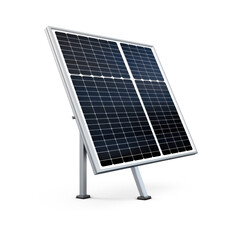 Solar panels isolated. Photovoltaic on transparent background - PNG format.