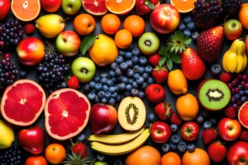 Fototapeta na wymiar fruits and berries