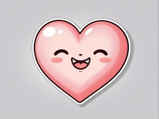 Set of heart emoji clipart