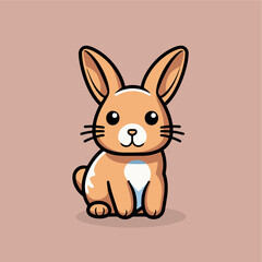 Fototapeta premium Rabbit Icon Vector illustration