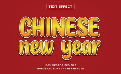 Text Effect Chinese New Year Fully Editable
