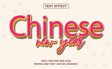 Text Effect Chinese New Year Fully Editable