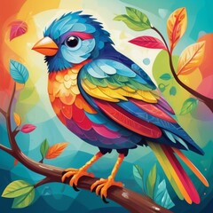 Obraz premium bird on a branch