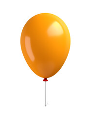orange colored balloons, PNG file, isolated background