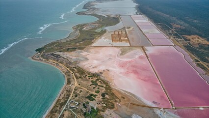 tomas aéreas de Paraguaná, salinas de las y cabo san román en falcón Venezuela