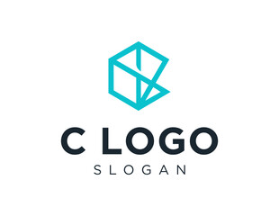 Fototapeta premium The logo design is about C Letter and was created using the Corel Draw 2018 application with a white background.