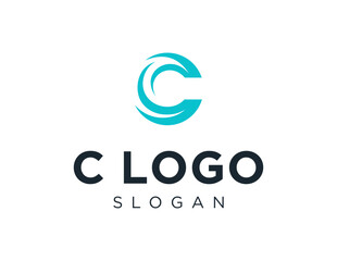 Fototapeta premium The logo design is about C Letter and was created using the Corel Draw 2018 application with a white background.