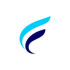 Letter F logo design