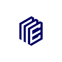 Letter ME logo design