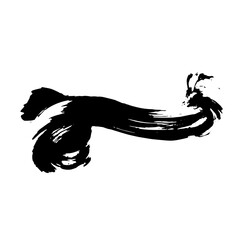 Abstract, decorative brushstroke.Vector graphics.