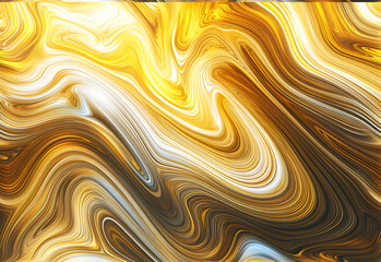 Golden Swirls Abstract Background