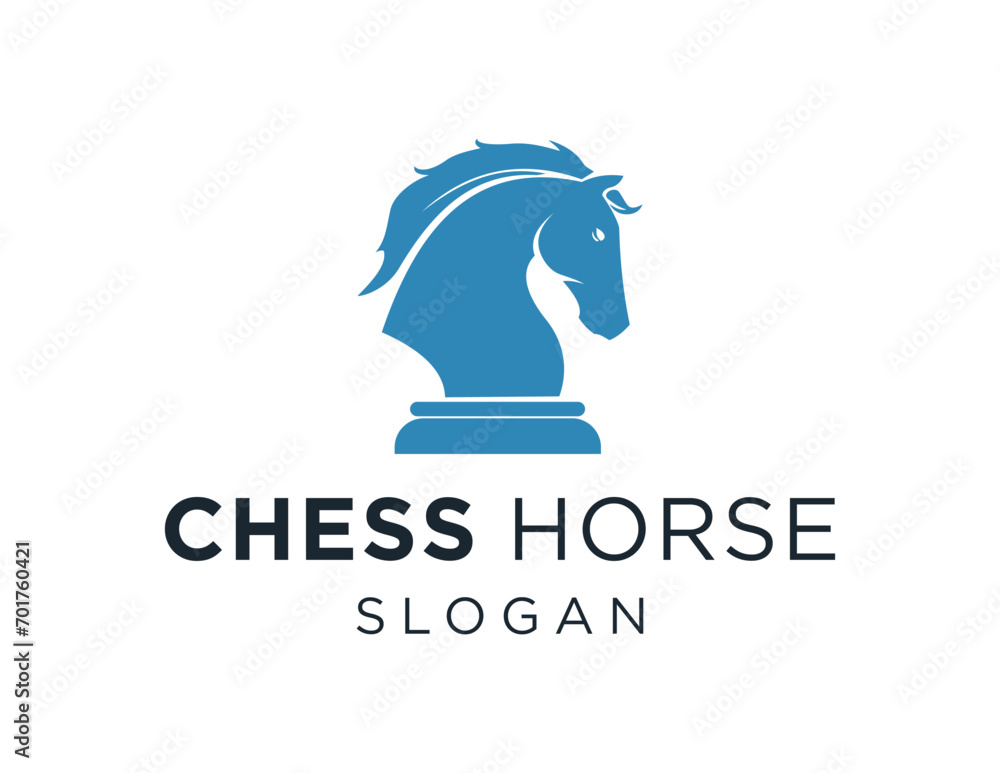 Aufkleber the logo design is about chess horse and was created using the corel draw 2018 application with a wh