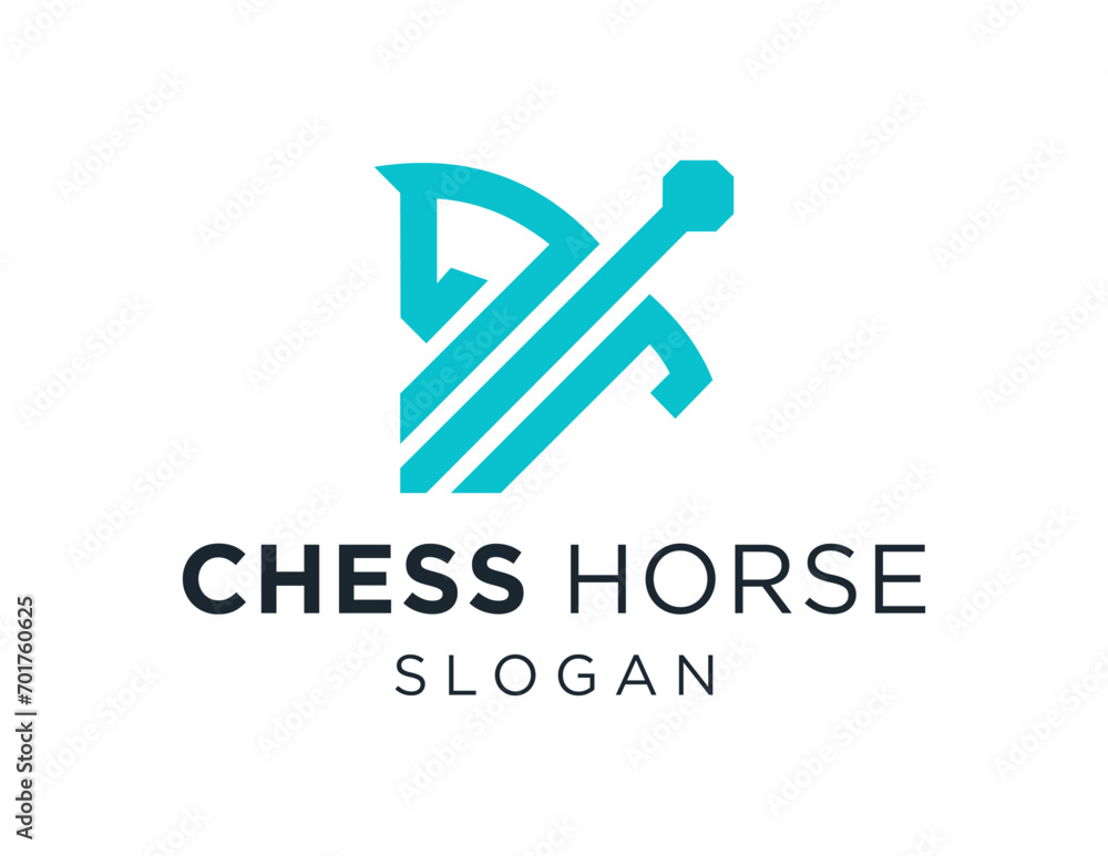 Aufkleber the logo design is about chess horse and was created using the corel draw 2018 application with a wh
