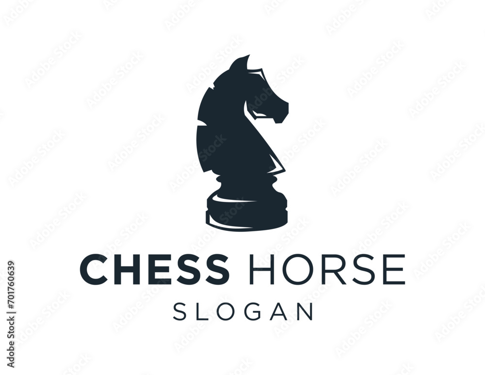 Aufkleber the logo design is about chess horse and was created using the corel draw 2018 application with a wh