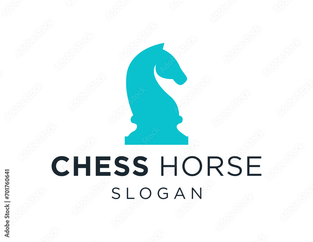 Aufkleber the logo design is about chess horse and was created using the corel draw 2018 application with a wh