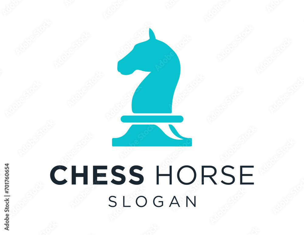 Aufkleber the logo design is about chess horse and was created using the corel draw 2018 application with a wh