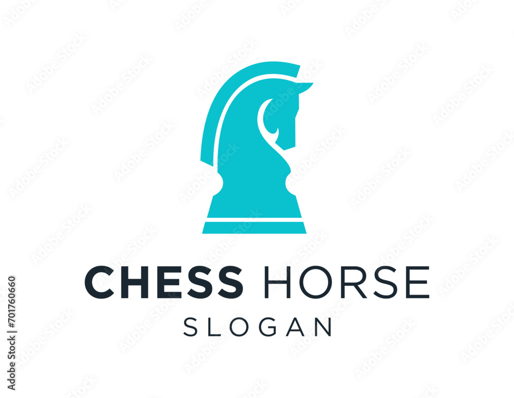 Aufkleber the logo design is about chess horse and was created using the corel draw 2018 application with a wh