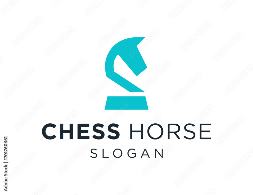 Aufkleber the logo design is about chess horse and was created using the corel draw 2018 application with a wh