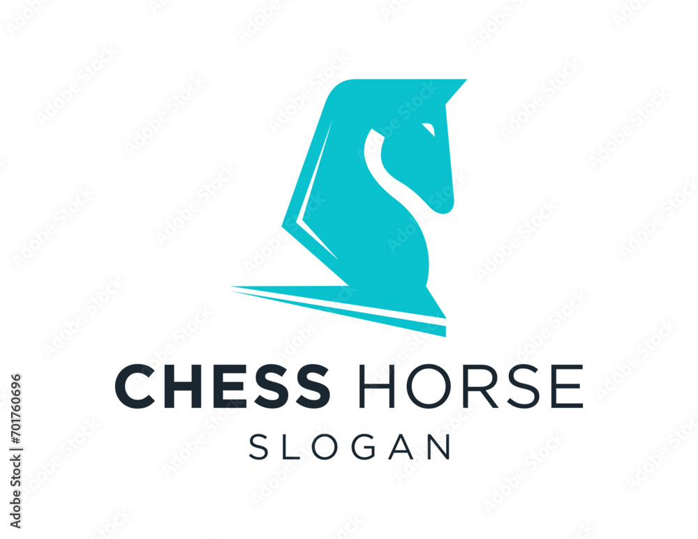 Aufkleber the logo design is about chess horse and was created using the corel draw 2018 application with a wh