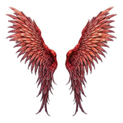 devil wings isolate on transparent background, png file