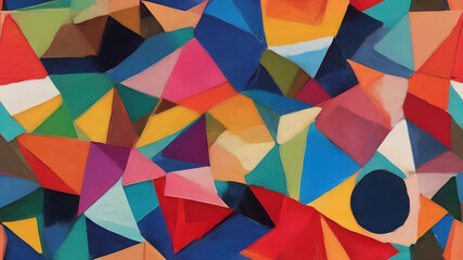 Fototapeta premium Abstract geometric background. Abstract Modern geometric Backgrounds.. AI generated image