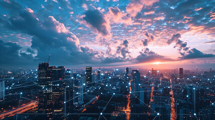 Connected Horizons: Exploring Cloud Computing and Diagram Technology, Bridging Data Storage, Services, Synchronization, and Financial Connectivity for a Smart, Global City.